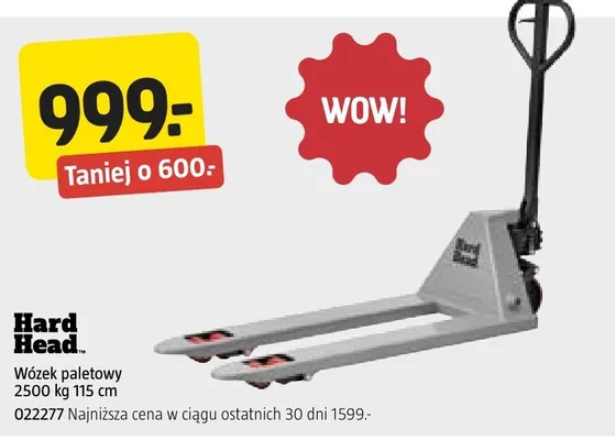 Wózek paletowy 2500 kg 115 cm promocja w Jula