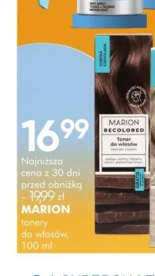 Tonery do włosów Marion promocja w Super-Pharm