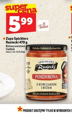 Zupa Spichlerz Rusiecki promocja w TOPAZ