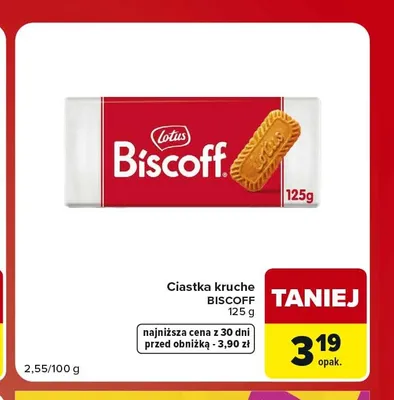 Ciastka kruche Lotus Biscoff promocja w Carrefour Market