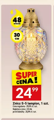 Znicz S-5 lampion promocja w Twój Market