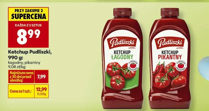 Ketchup pikantny promocja w Biedronka