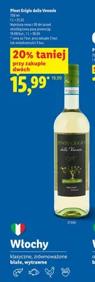 Wino Pinot Grigio delle Venezie promocja w Lidl