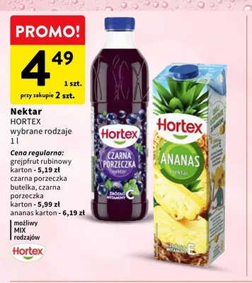 Nektar grejpfrut rubinowy Hortex promocja w Intermarche