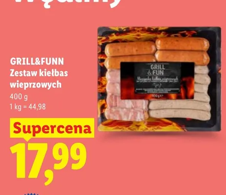 Zestaw kiełbas wieprzowych promocja w Lidl