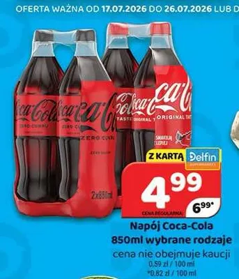Napój Coca-Cola Original Taste promocja w Delfin