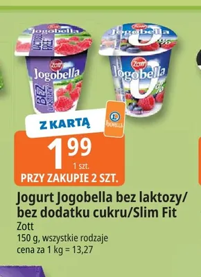 Jogurt Jogobella Slim Fit Zott promocja w Leclerc
