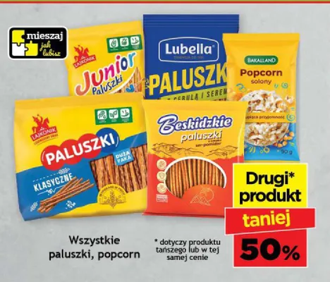 Paluszki Beskidzkie o smaku ser-pomidor promocja w Gram Market