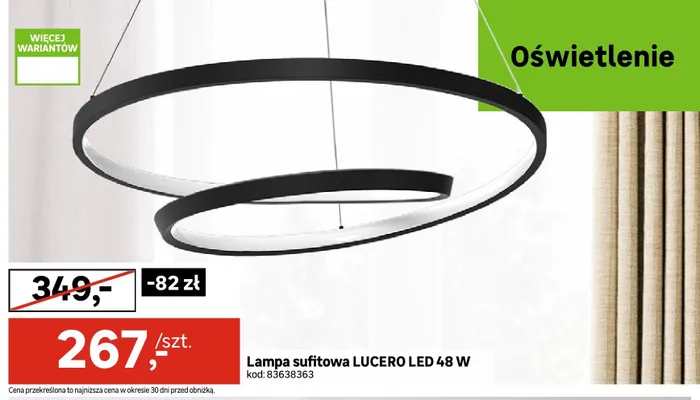 Lampa sufitowa LUCERO LED 48W promocja w Leroy Merlin