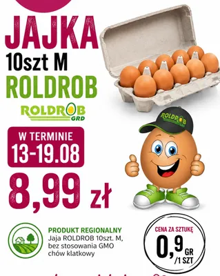 Jajka kurze Roldrob chów klatkowy 10 szt promocja w emma MARKET