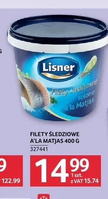 Filety śledziowe a'la Matjas Lisner promocja w Selgros