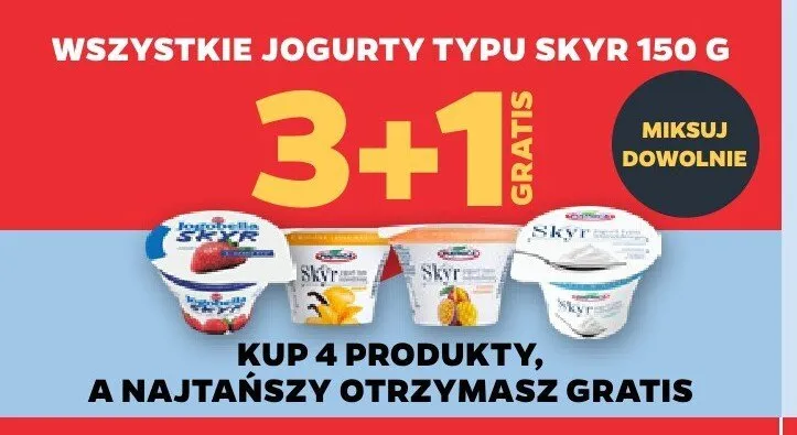 Jogurt typu skyr Fruvita promocja w Netto