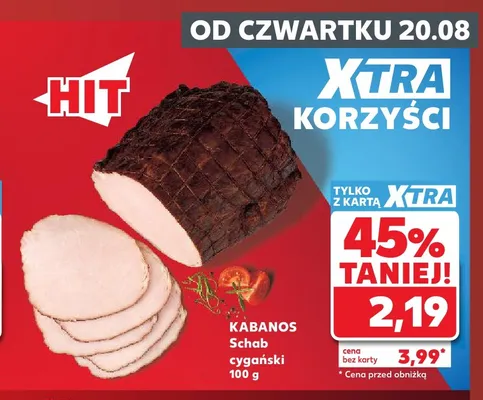 Schab cygański Kabanos promocja w Kaufland