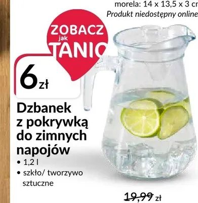 Dzbanek z pokrywką do zimnych napojów promocja w Salony Agata