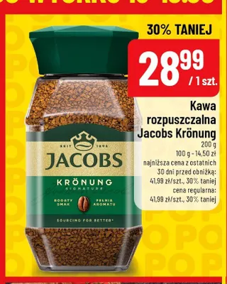 Kawa rozpuszczalna Jacobs Krönung promocja w POLOmarket