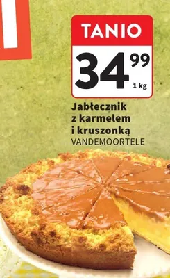 Jabłecznik z karmelem i kruszonką promocja w Intermarche
