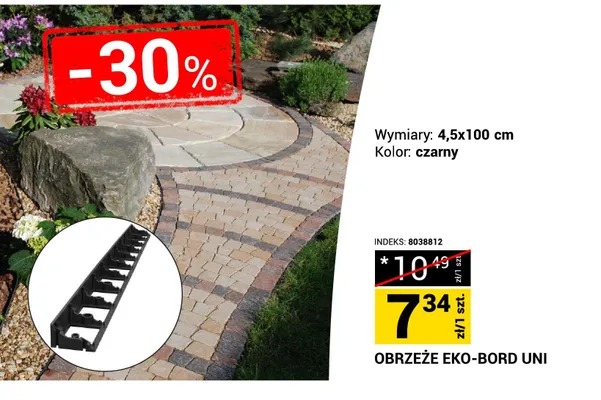 Obrzeże Eko-Bord Uni promocja w Merkury Market