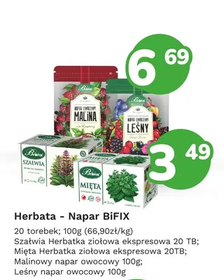 Szałwia Herbatka ziołowa ekspresowa 20 TB BiFIX promocja w Limonka