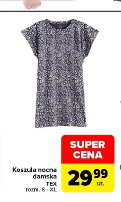 Koszula nocna damska TEX promocja w Carrefour