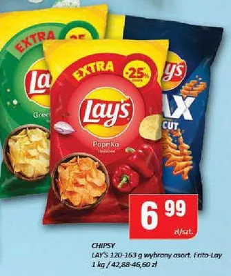 Chipsy Lay's 120-163g promocja w Chorten