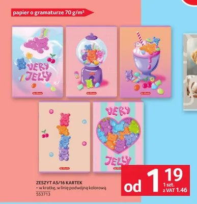 Zeszyt A5 16 kartek Herlitz 70 g/m² promocja w Selgros