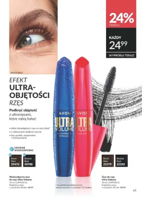 Tusz do rzęs Ultra Volume promocja w AVON