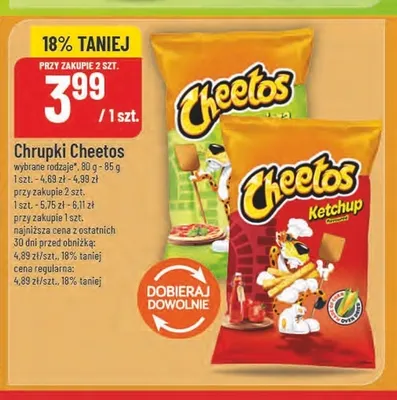 Chrupki Cheetos Pizzeria promocja w POLOmarket