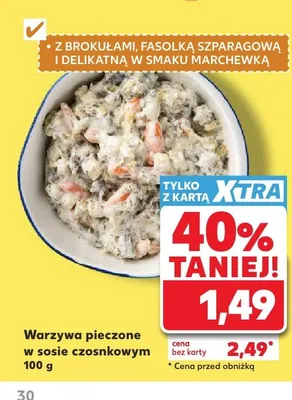 Warzywa pieczone w sosie czosnkowym promocja w Kaufland