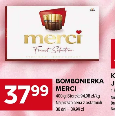 Bombonierka Merci Storck promocja w Stokrotka