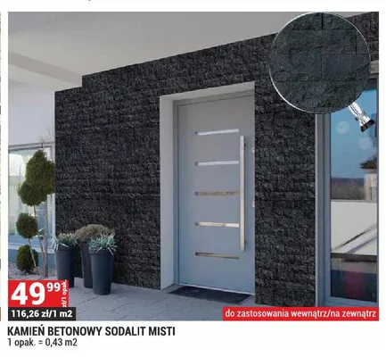 Kamień betonowy Sodalit Misti promocja w Merkury Market
