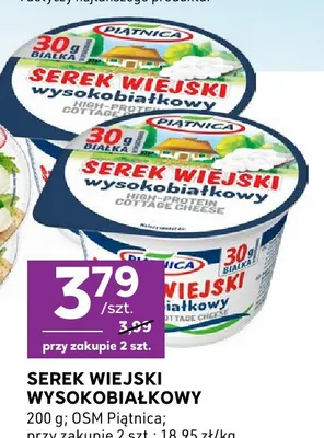 Serek wiejski wysokobiałkowy Piątnica promocja w Stokrotka
