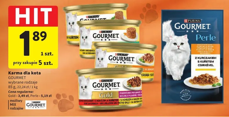 Karma dla kota Gourmet Gold promocja w Intermarche