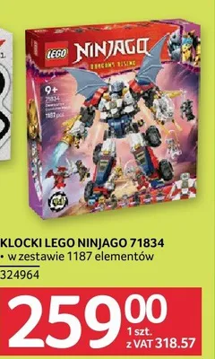 Klocki Lego Ninjago 71834 promocja w Selgros