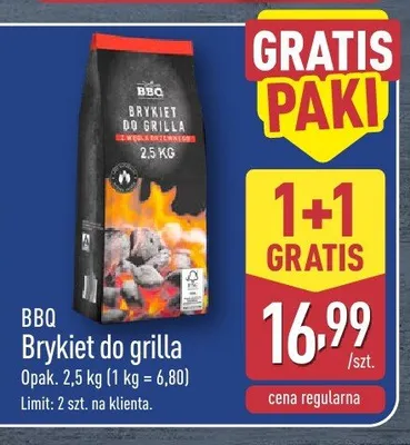 Brykiet do grilla BBQ promocja w Aldi