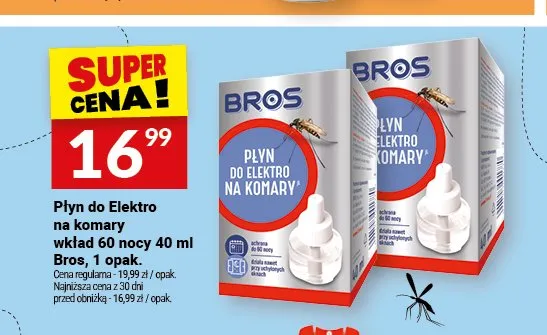 Płyn do elektro na komary wkład Bros 40 ml promocja w Twój Market
