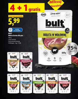 Mokra karma dla psa Bult Bogata w Królika promocja w Lidl