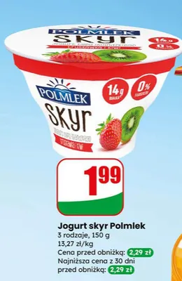 Jogurt skyr promocja w Dino