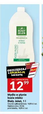 Mydło w płynie kozie mleko Biały Jeleń promocja w Twój Market