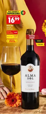 Wino czerwone półsłodkie promocja w Biedronka