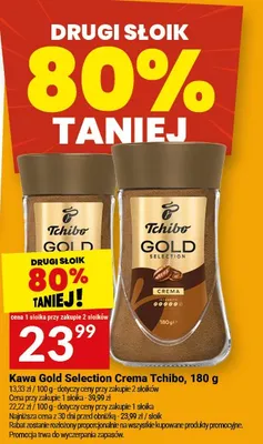 Kawa Gold Selection Crema Tchibo, 180g promocja w Twój Market