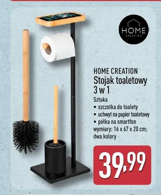 Stojak toaletowy 3w1 HOME CREATION promocja w Aldi