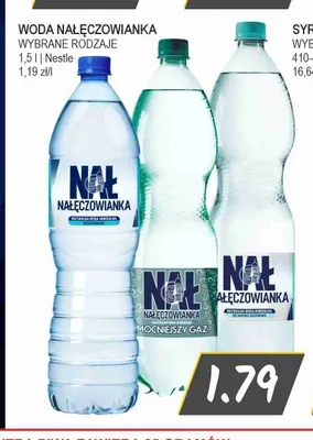 Woda gazowana Nałęczowianka mocniejszy gaz promocja w Słoneczko