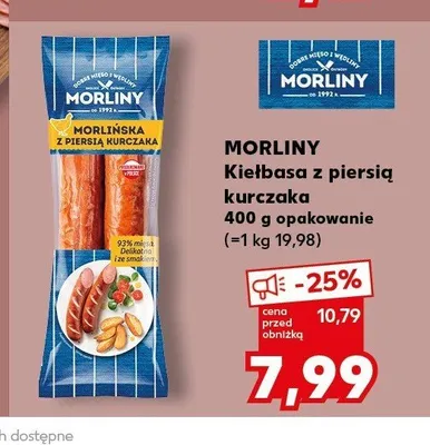 Kiełbasa z piersią kurczaka Morliny promocja w Kaufland