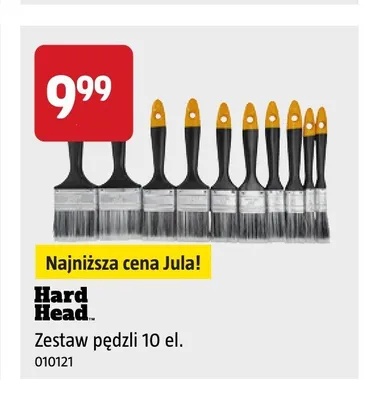 Zestaw pędzli Hard Head 10-pak promocja w Jula