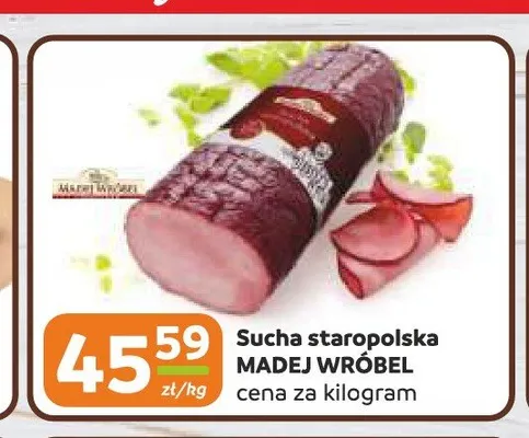 Kiełbasa Sucha staropolska Madej Wróbel promocja w Gama