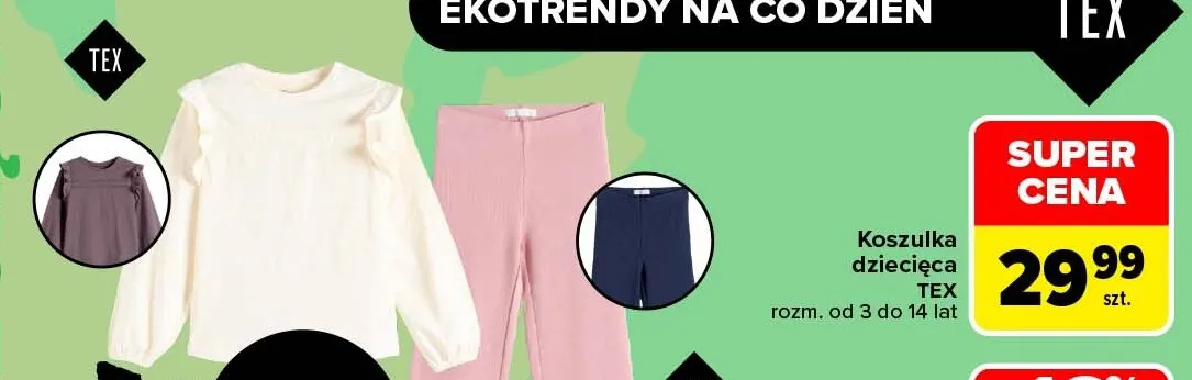 Koszulka dziecięca TEX promocja w Carrefour