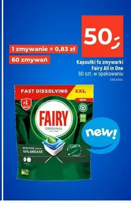 Kapsułki do zmywarki Fairy All in One promocja w Dealz
