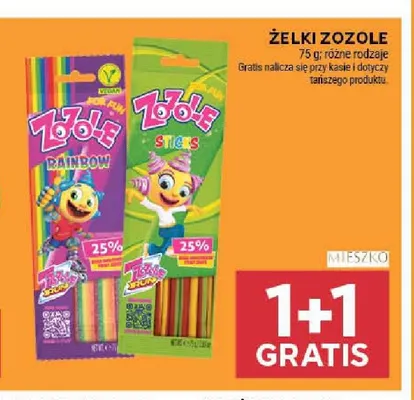 Żelki Zozole Sticks promocja w Stokrotka