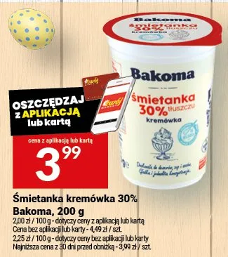Śmietanka kremówka 30% promocja w Twój Market