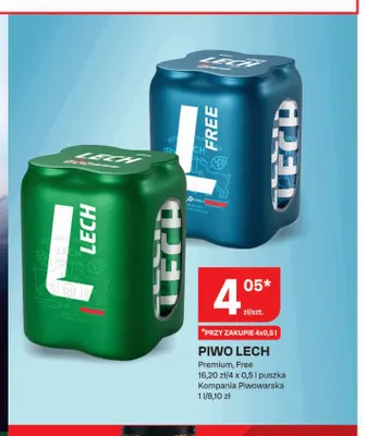 Piwo Lech Premium promocja w Chorten